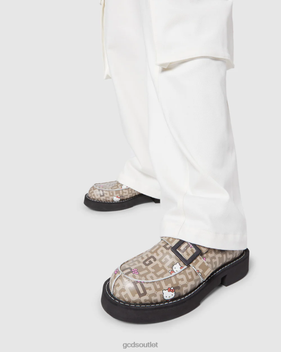 Men GCDS x Clarks Hello Kitty monogram loafers Multicolor 0FVX180