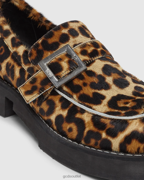 Men GCDS x Clarks Leopard loafers Multicolor 0FVX179