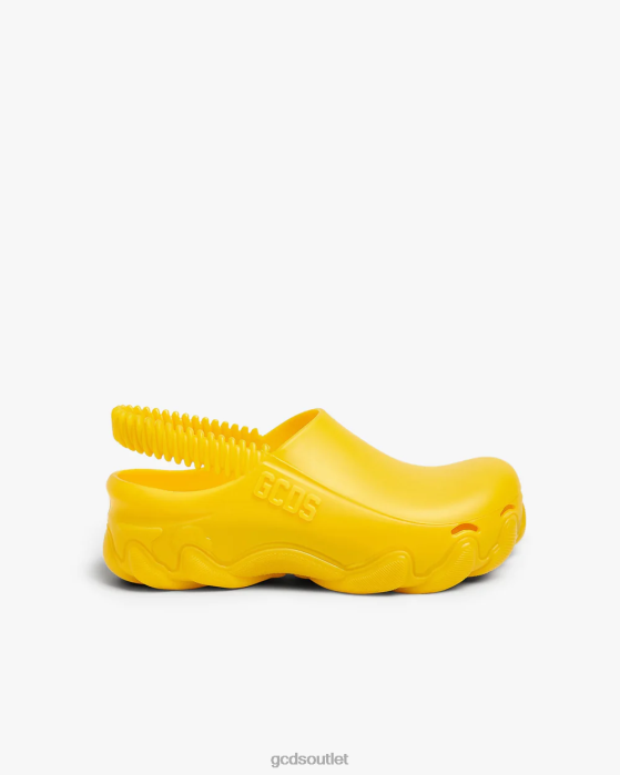 Men GCDS Ibex clogs Yellow 0FVX187