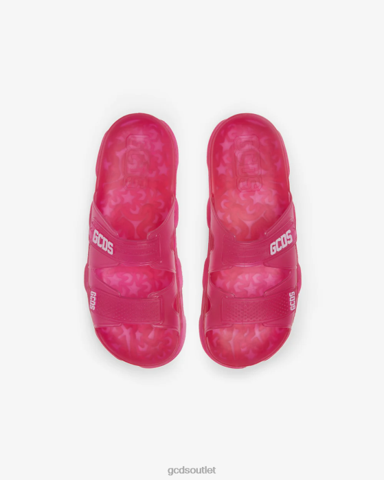 Men GCDS Rubber Slides Fuchsia 0FVX190
