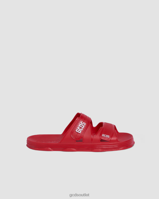 Men GCDS Rubber slides Red 0FVX192