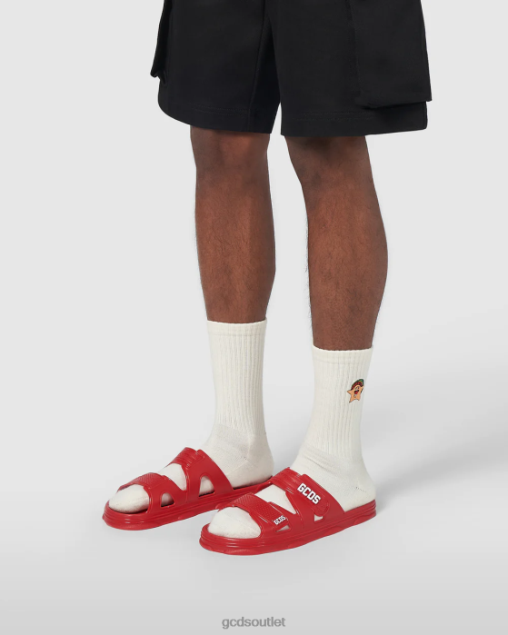 Men GCDS Rubber slides Red 0FVX192