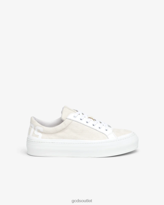 Men GCDS Jacquard Monogram Sneakers Off White 0FVX161
