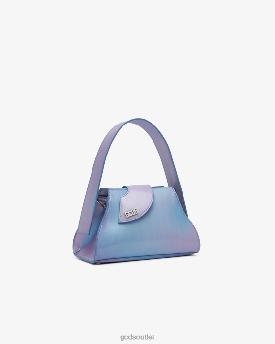 Women GCDS Comma Holographic Small Bag Silver/Lilac 0FVX517