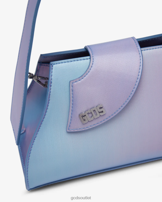 Women GCDS Comma Holographic Small Bag Silver/Lilac 0FVX517