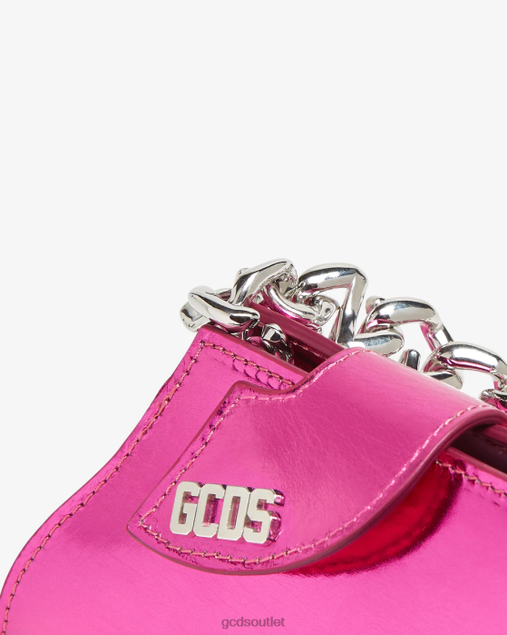 Women GCDS Comma Transpallic Baby Bag Fuchsia 0FVX526