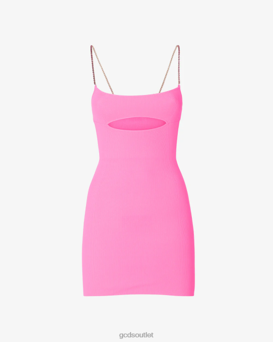 Women GCDS Bling Mini Dress Fuchsia 0FVX422