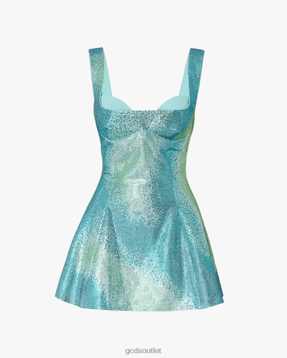 Women GCDS Degrade Crystal Mina Dress Multicolor 0FVX420