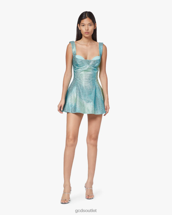 Women GCDS Degrade Crystal Mina Dress Multicolor 0FVX420