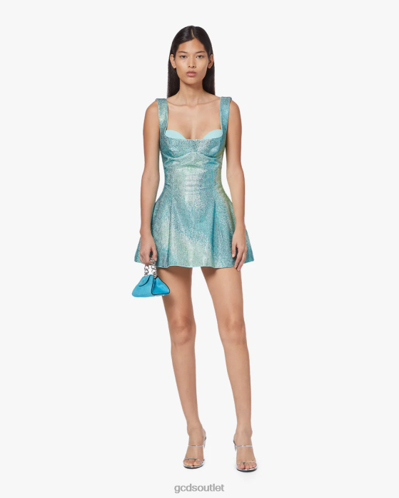 Women GCDS Degrade Crystal Mina Dress Multicolor 0FVX420