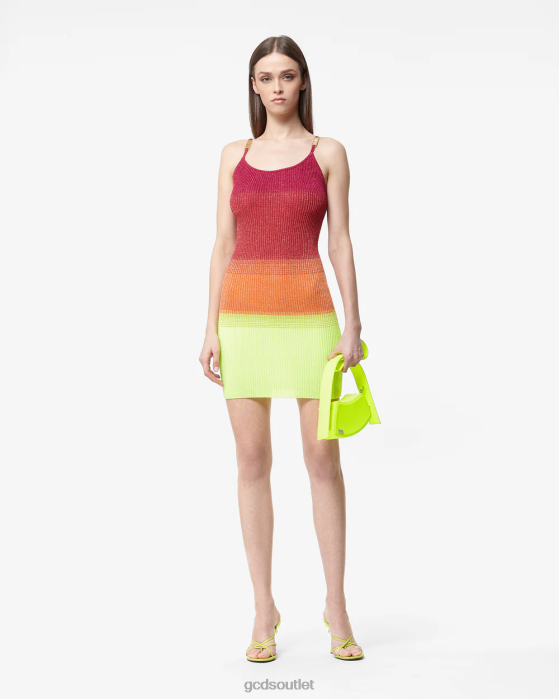 Women GCDS Lurex Degrade Tank Dress Fuchsia 0FVX416