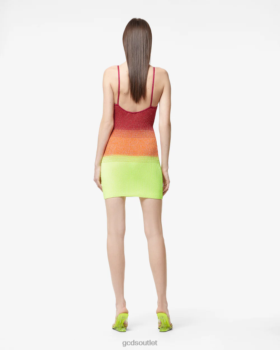Women GCDS Lurex Degrade Tank Dress Fuchsia 0FVX416
