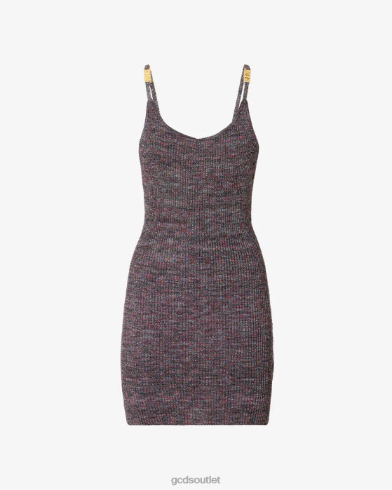 Women GCDS Lurex Melange Tank Mini Dress Multicolor 0FVX421