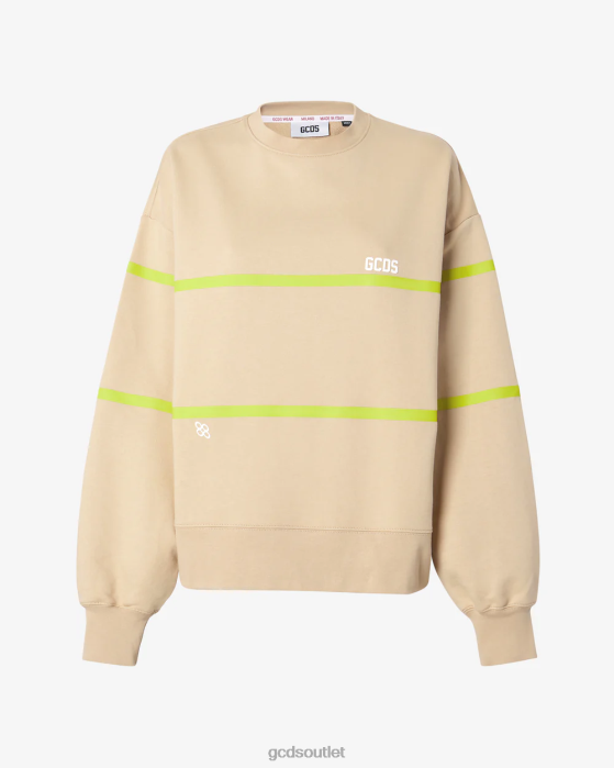Women GCDS Low Band Logo Sweater Beige 0FVX351