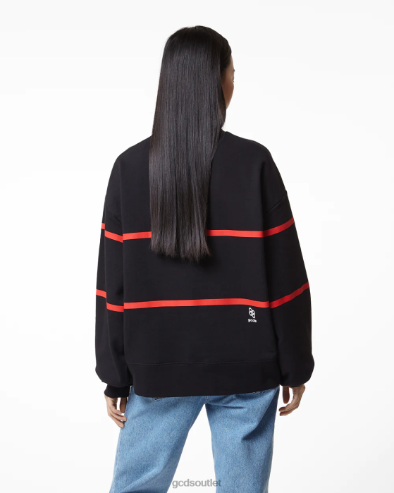 Women GCDS Low Band Logo Sweater Black 0FVX352