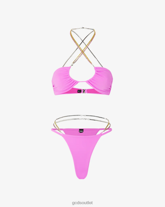 Women GCDS Bling Bikini Fuchsia 0FVX477