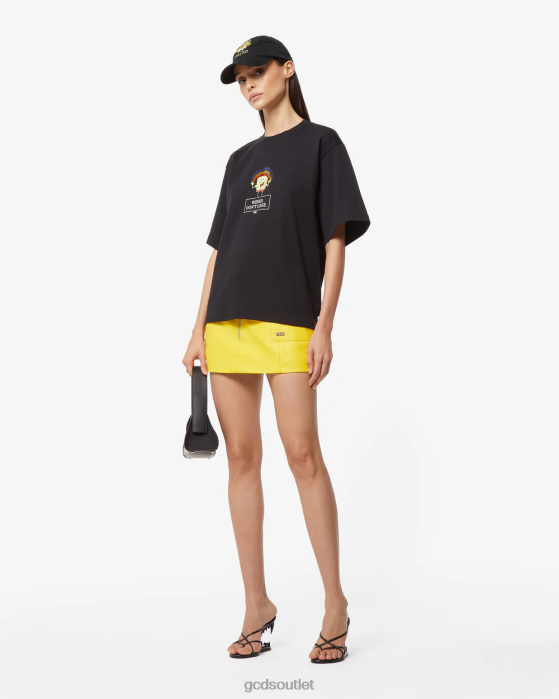Women GCDS Spongebob Don'T Care T-shirt Black 0FVX362