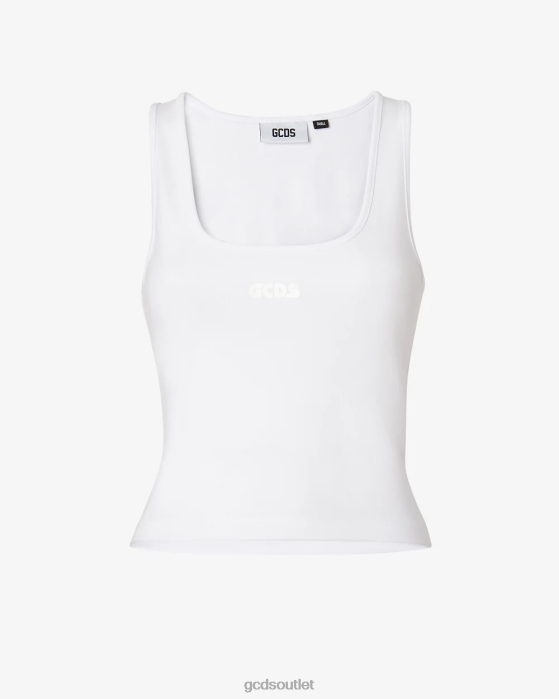 Women GCDS Jersey Top White 0FVX380