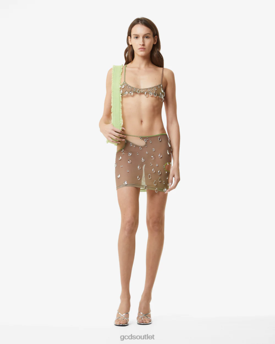 Women GCDS Sita Drops Bra Military Green 0FVX388