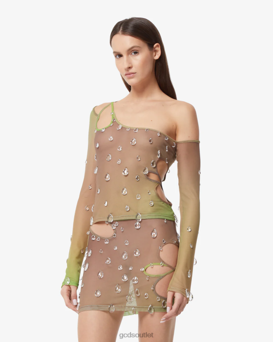 Women GCDS Sita Drops Top Military Green 0FVX383