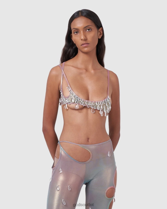 Women GCDS Sita drops mini top Multicolor 0FVX390
