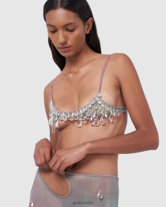 Women GCDS Sita drops mini top Multicolor 0FVX390