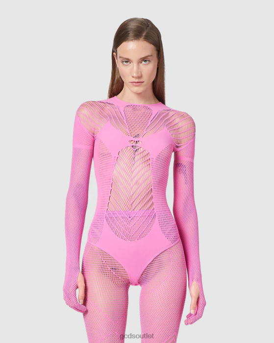Women GCDS Venom bodysuit Pink 0FVX392