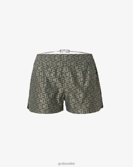 Women GCDS Bling Monogram Shorts Multicolor 0FVX460
