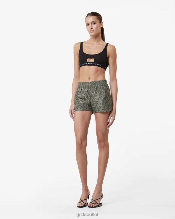 Women GCDS Bling Monogram Shorts Multicolor 0FVX460