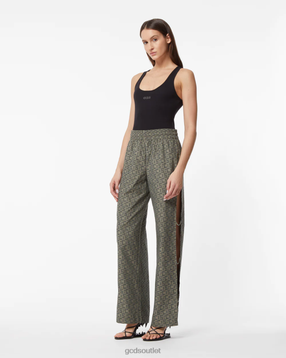 Women GCDS Bling Monogram Trousers Multicolor 0FVX445