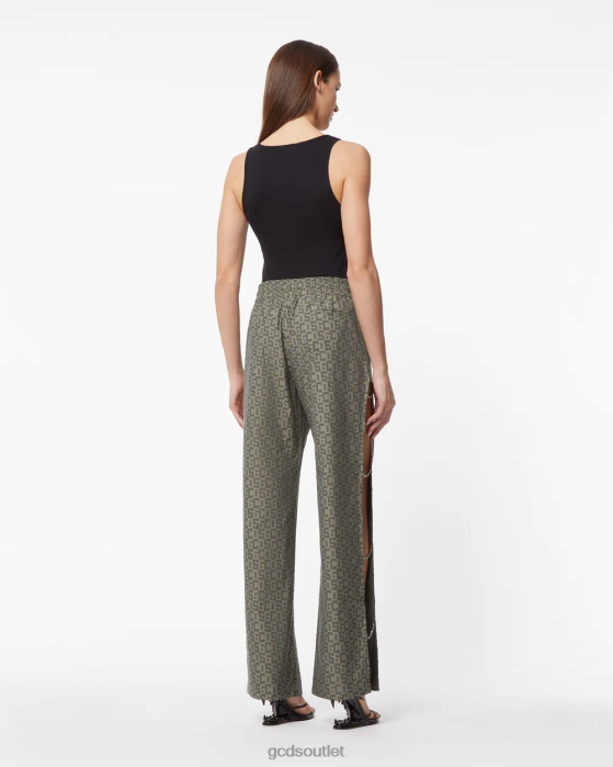 Women GCDS Bling Monogram Trousers Multicolor 0FVX445