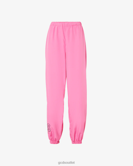 Women GCDS Heart Nylon Trousers Fuchsia 0FVX457