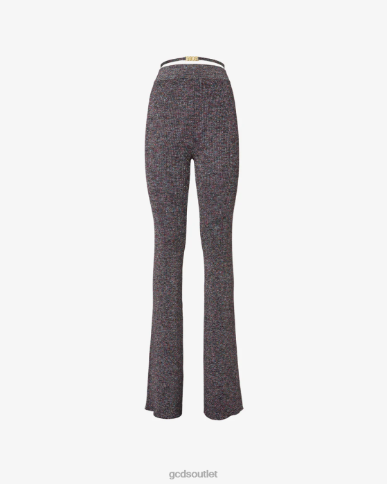 Women GCDS Lurex Melange Knit Trousers Multicolor 0FVX455
