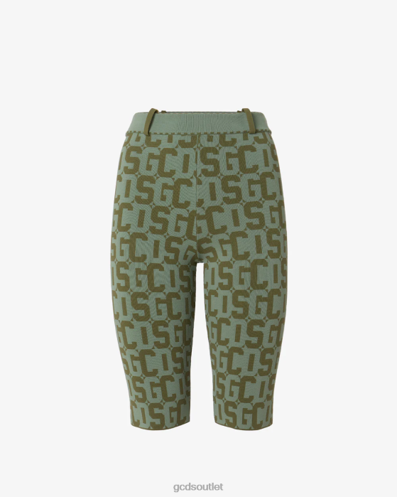 Women GCDS Matilda Monogram Cyclist Military Green 0FVX461