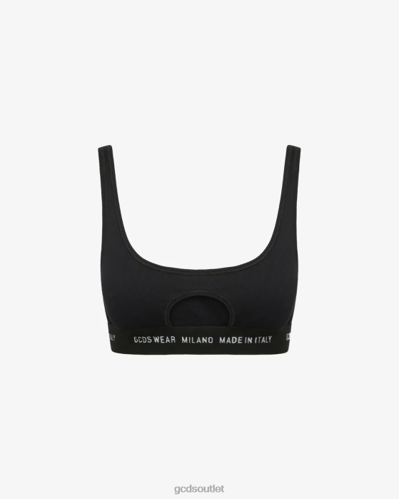 Women GCDS Wear oblo bra Black 0FVX466