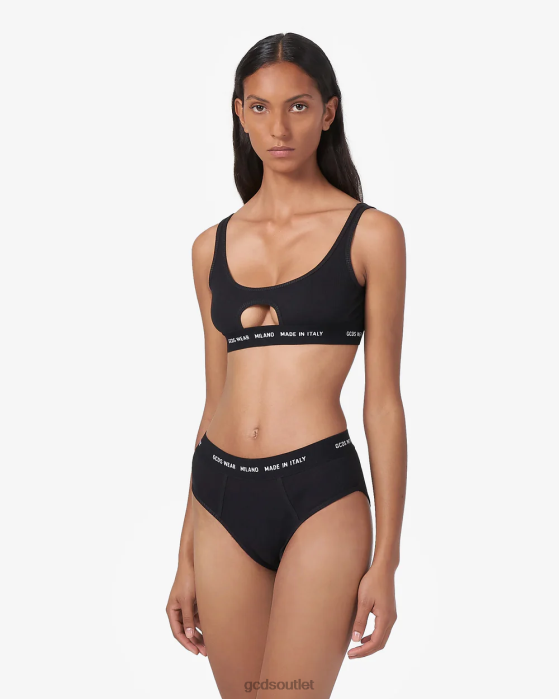 Women GCDS Wear oblo bra Black 0FVX466