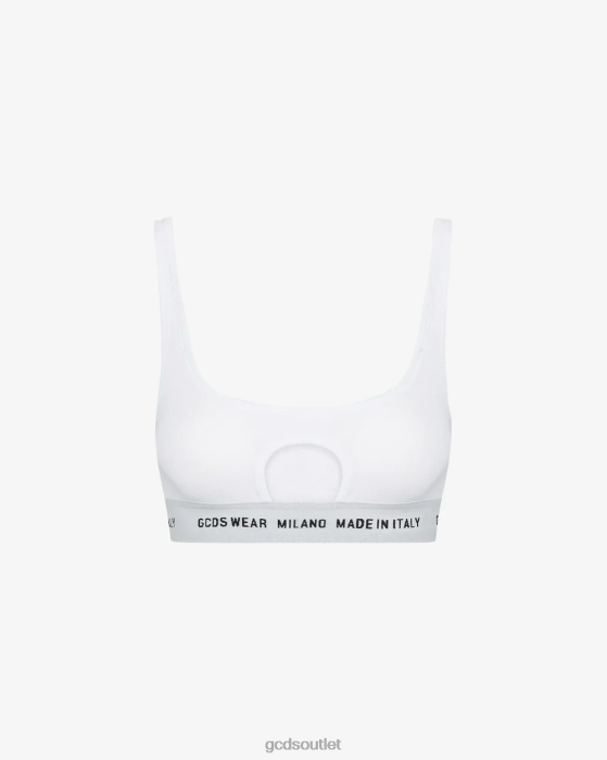 Women GCDS Wear oblo bra White 0FVX471