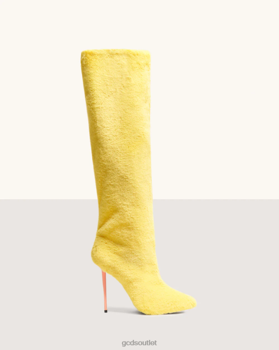 Women GCDS Fur boots Yellow 0FVX567