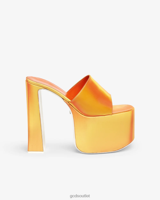 Women GCDS Holographics Platform Sandals Orange 0FVX500