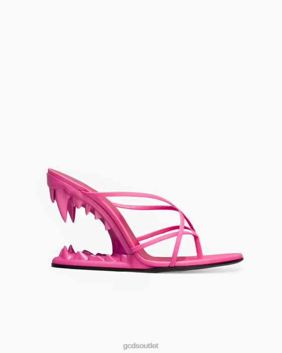 Women GCDS Morso Metallic Thongs Sandals Pink 0FVX507
