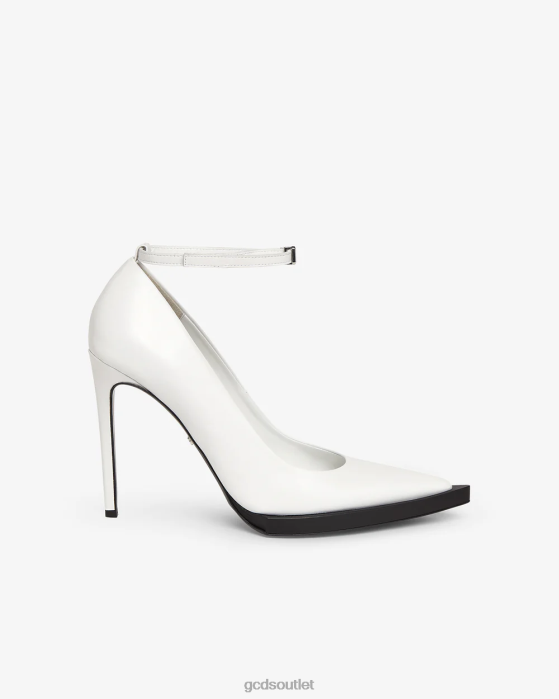 Women GCDS Rider Pumps White 0FVX504